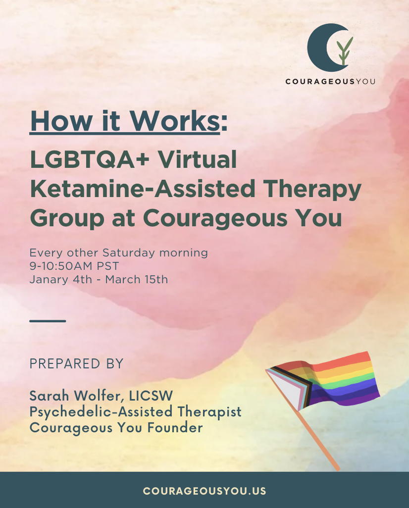 Introducing a New Ketamine-Assisted Therapy Group for LGBTQIA+ Folx in WA Starting January 2025!